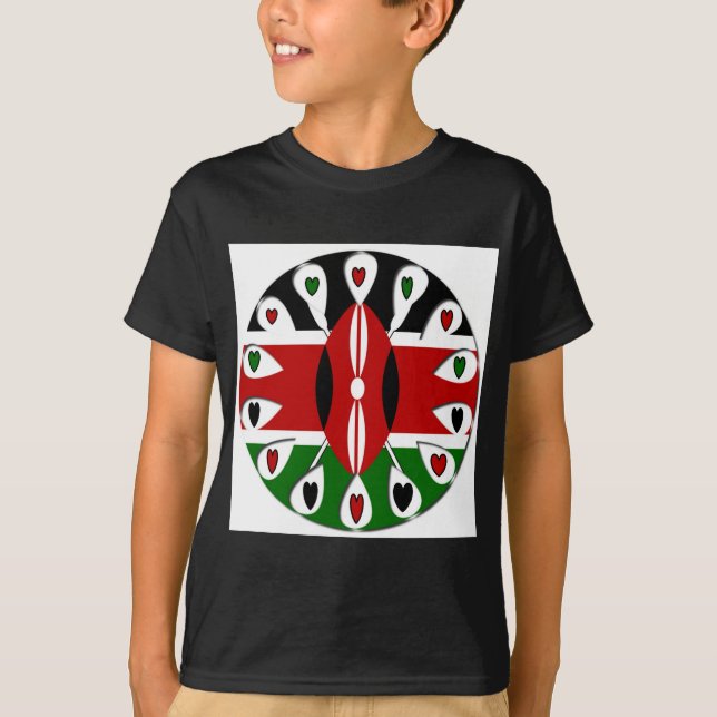 Kenya Hearts T Shirt (Framsida)