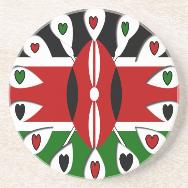 Kenya Hearts Underlägg Sandsten (Framsidan)