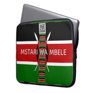 Kenya Heritage Mstari wa Mbele Front Line QR Berät Laptop Fodral
