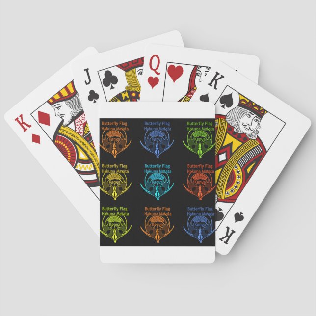 Kenya Inga problem Spel Kort (Baksidan)