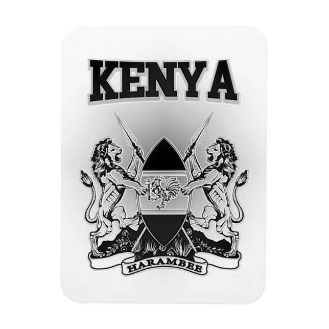 Kenya Jackar om Arm Magnet (Vertikal)