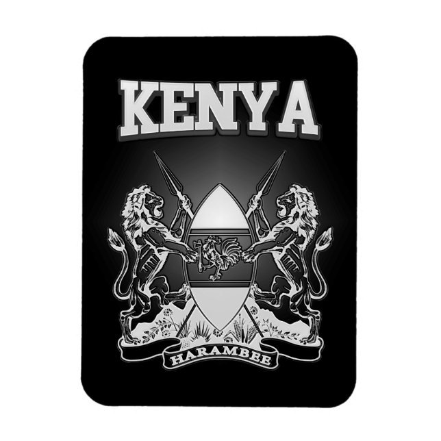 Kenya Jackar om Arm Magnet (Vertikal)