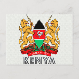 Kenya Jackar om Arm Vykort