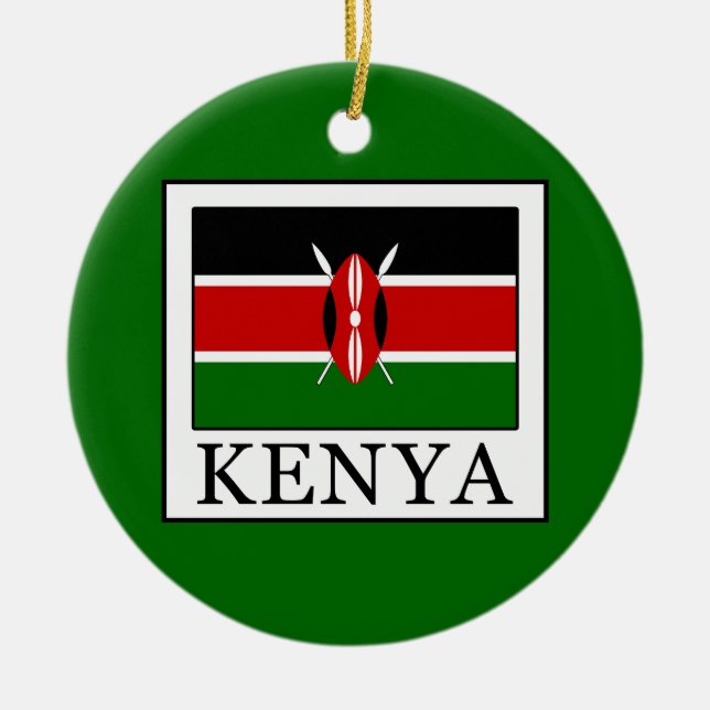 Kenya Julgransprydnad Keramik (Framsidan)