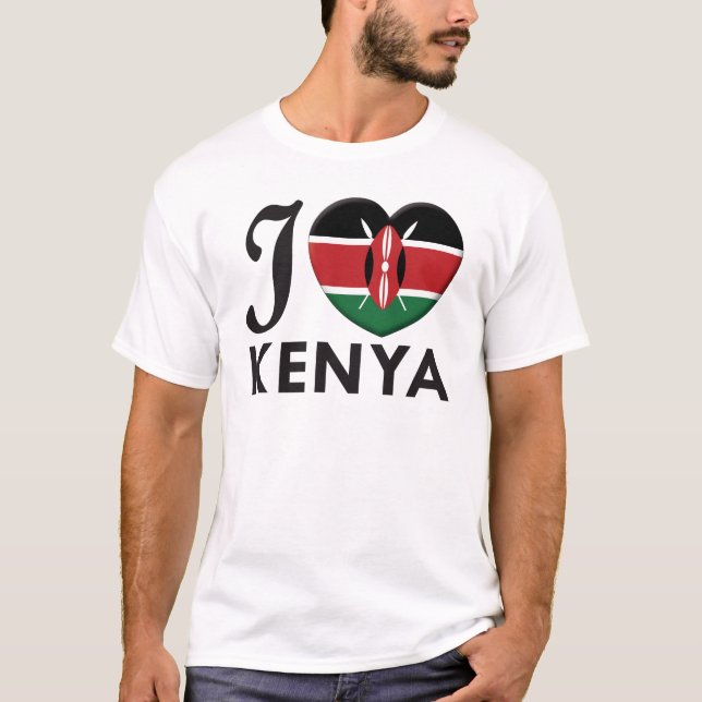 Kenya kärlek tee shirt (Framsida)
