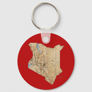 Kenya Karta Keychain Nyckelring