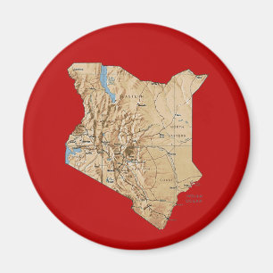 Kenya kartamagnet magnet