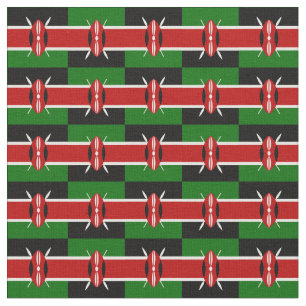 Kenya & Kenyan Flagga, mode, resa/sport Tyg