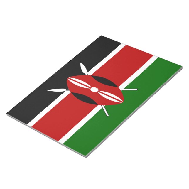 Kenya Kenyan Flaggor Anteckningsblock (Vinklad)