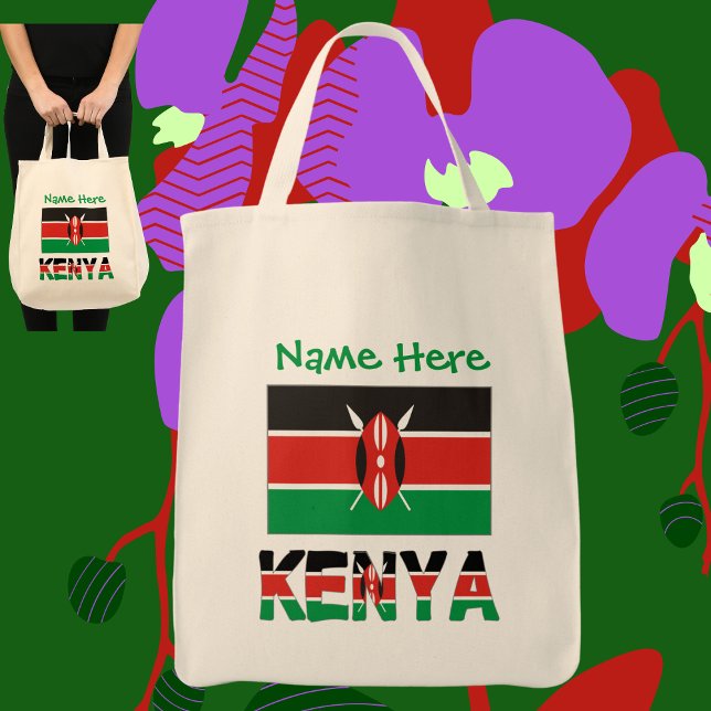 Kenya Kenyansk Flagga Grön Personlig  Tygkasse (Skapare uppladdad)