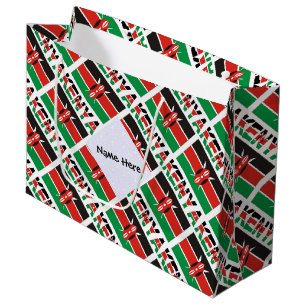 Kenya Kenyansk Flagga Kustomiserat Namn 
