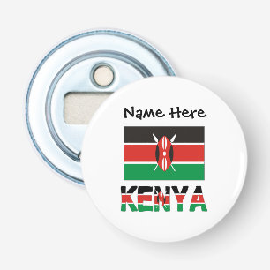 Kenya Kenyansk Flagga Personligt Namn Flasköppnare