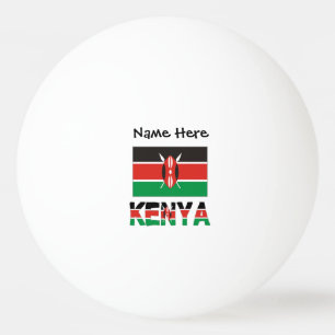 Kenya Kenyansk Flagga Personligt Namn Pingisboll