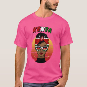 Kenya, Kenyanska Flagga, Kenya Girl, Kenyan Women T Shirt