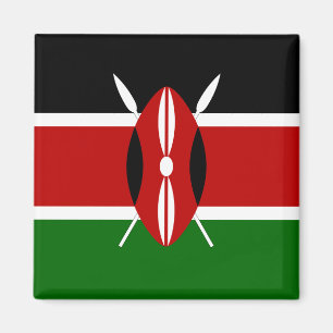 Kenya (kenyanska) Flagga Magnet