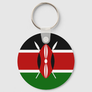 Kenya (kenyanska) Flagga Nyckelring