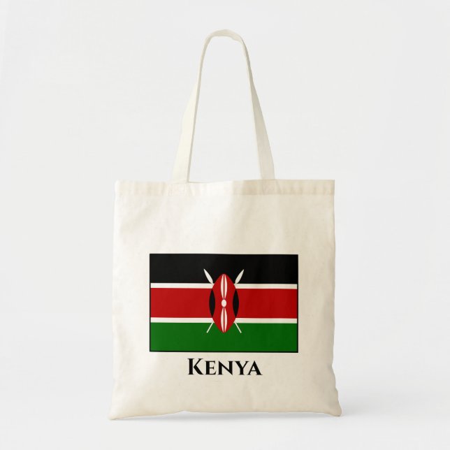 Kenya (kenyanska) Flagga Tygkasse (Framsidan)