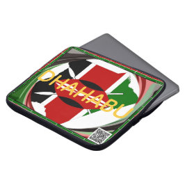 Kenya Kulturarv: Dhahabu (Guld/Rikedom) Anpassning Laptop Fodral