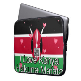 Kenya Kulturarv: Jag älskar Kenya | Hakuna Matata Laptop Fodral