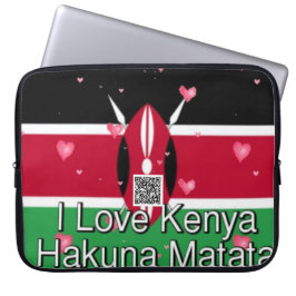 Kenya Kulturarv: Jag älskar Kenya | Hakuna Matata Laptop Fodral