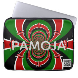 Kenya Kulturarv: Pamoja Tillsammans Elektronikväsk Laptop Fodral