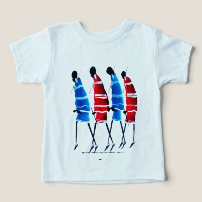 Kenya Maasai Art: Street Style | cultural fashion  T Shirt (Design Framsida)