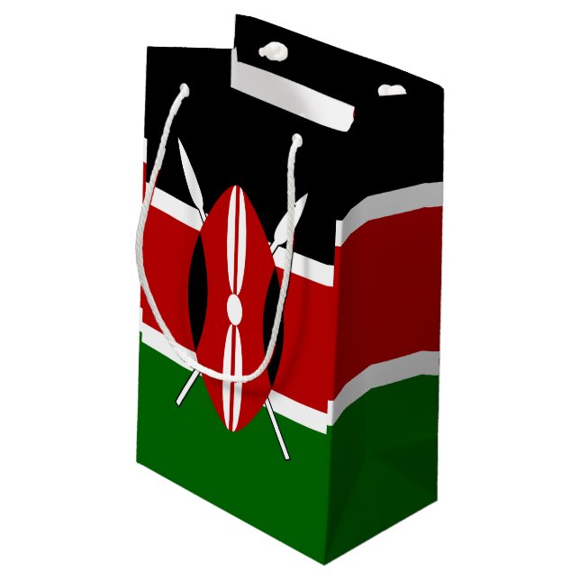 Kenya Maasai flagga Bendera ya Kenya (Baksidan Vinklad)