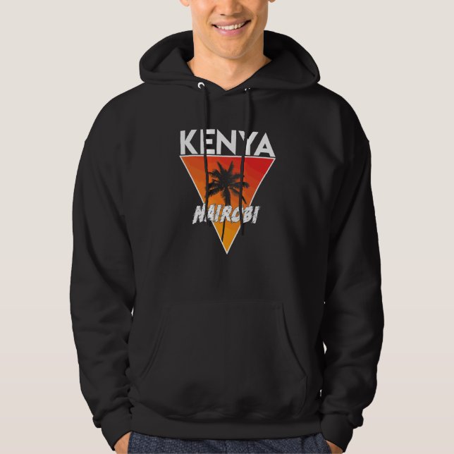 Kenya Med Soliga Färger Hoodie (Framsida)