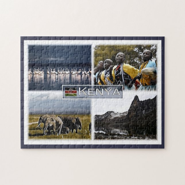 Kenya - Mosaic - Pussel (Horisontell)