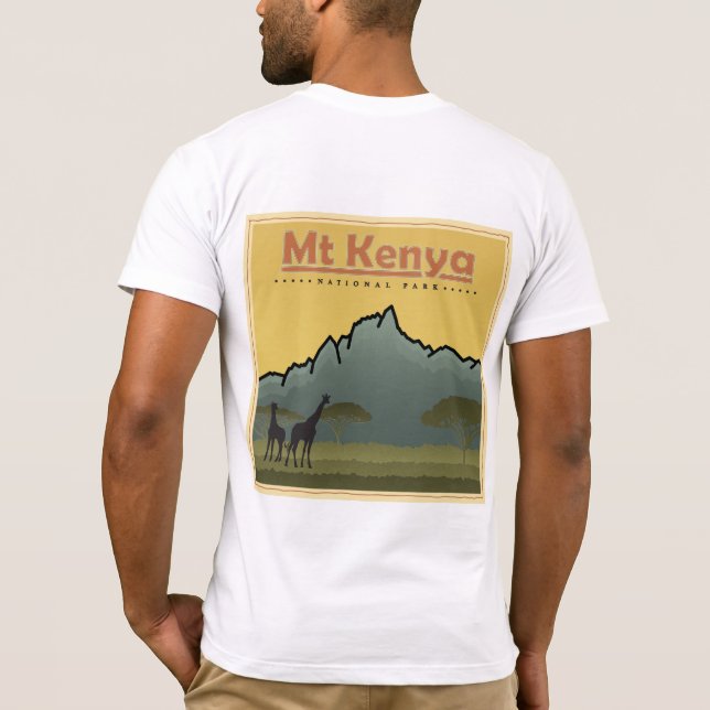 Kenya nationalparkT-tröja T Shirt (Baksida)