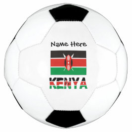 Kenya och kenyansk flagga kaklad med ditt namn fot
