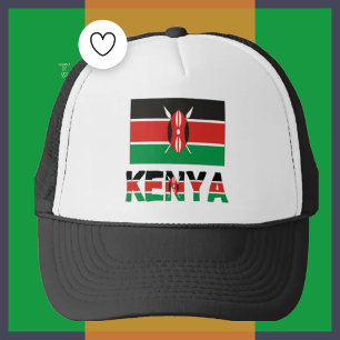 Kenya och Kenyanska Flagga Truckerkeps