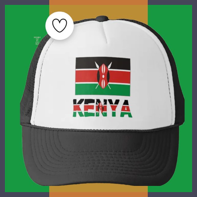 Kenya och Kenyanska Flagga Truckerkeps (Skapare uppladdad)
