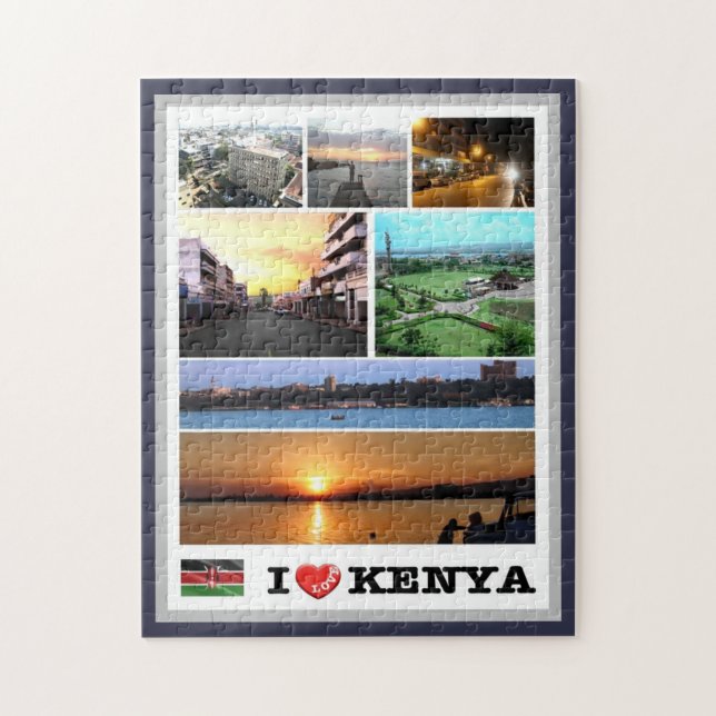 Kenya - Panorama - Pussel (Vertikal)