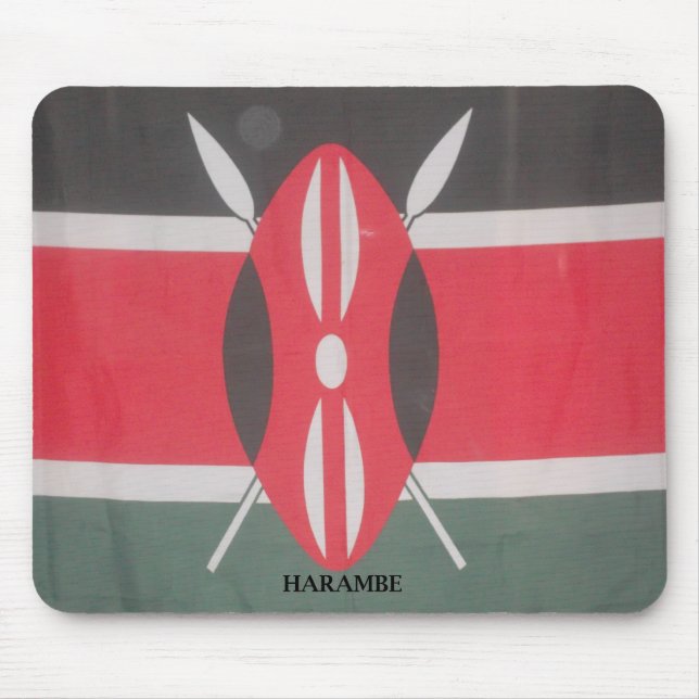 Kenya Patriotic national färg Customize Product Musmatta (Framsidan)