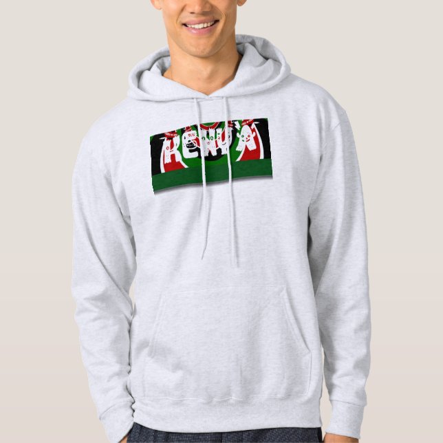 Kenya Patriotic T-Shirt Hoodie (Framsida)