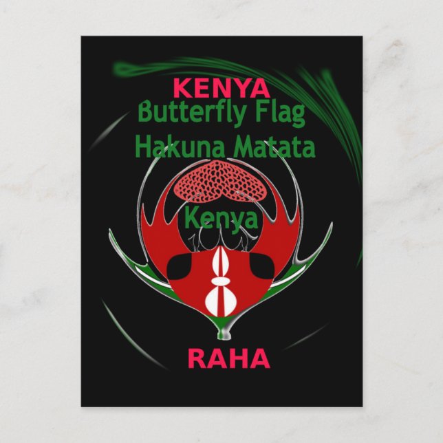 Kenya Raha Hakuna Matata.jpg Vykort (Framsida)