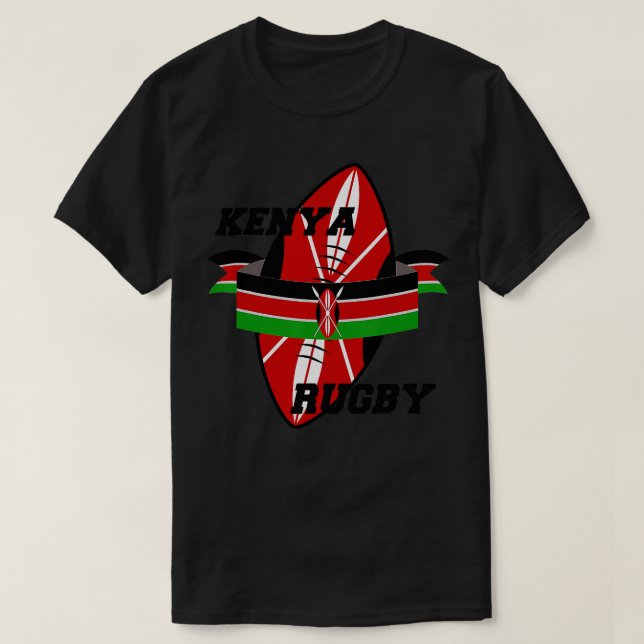 Kenya Rugby Player Coach Jersey Sports Enthusiast T Shirt (Design framsida)