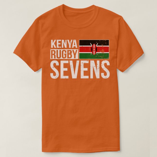 Kenya Rugby Sevens 7s Proud Fläkt av kenyansk Afri T Shirt (Design framsida)