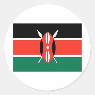 Kenya Runt Klistermärke