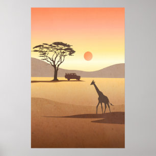 Kenya Safari Plantskola Affisch