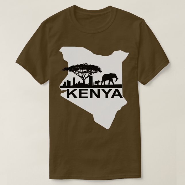 Kenya Safaris T Shirt (Design framsida)