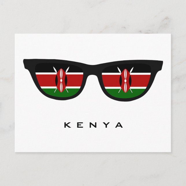 Kenya Shades anpassningsbar text och färg vykort (Framsida)