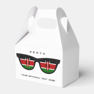 Kenya skuggar beställnings- text, & färgfavören presentaskar