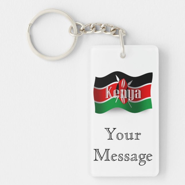 Kenya som vinkar flagga (Framsidan)