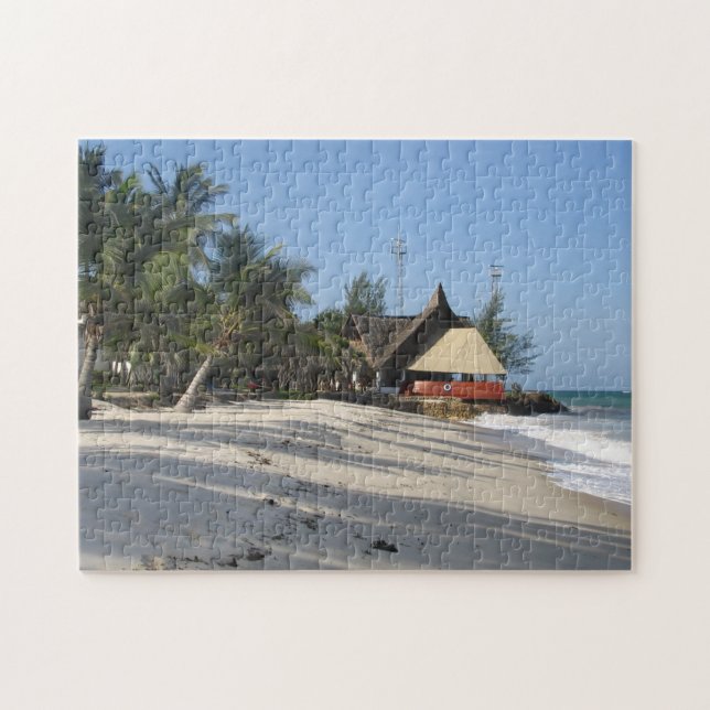 Kenya Strandhus. Pussel (Horisontell)
