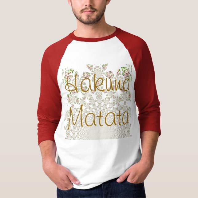 Kenya t-shirt Basic T-Shirt Template Hakuna Matata (Framsida)