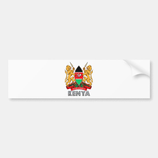 Kenya vapensköld bildekal (Framsidan)