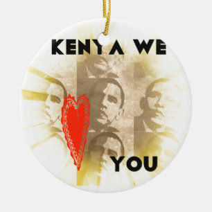 Kenya Vi Kärlek dig ett fantastiskt perspektiv på  Julgransprydnad Keramik