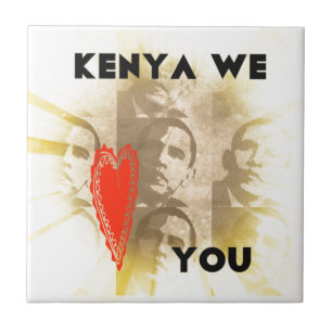 Kenya Vi Kärlek dig ett fantastiskt perspektiv på Kakelplatta